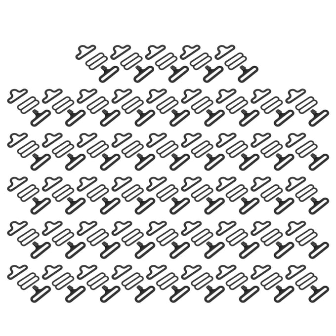 50 sets metalen verstelbare vlinderdas hardware das clip haak sluiting stropdas riem gray