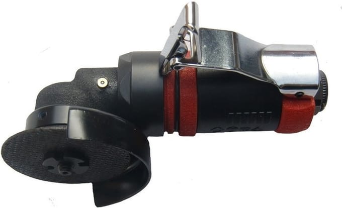 Zeer compacte Haakse slijptol pneumatisch 50 mm schijf
