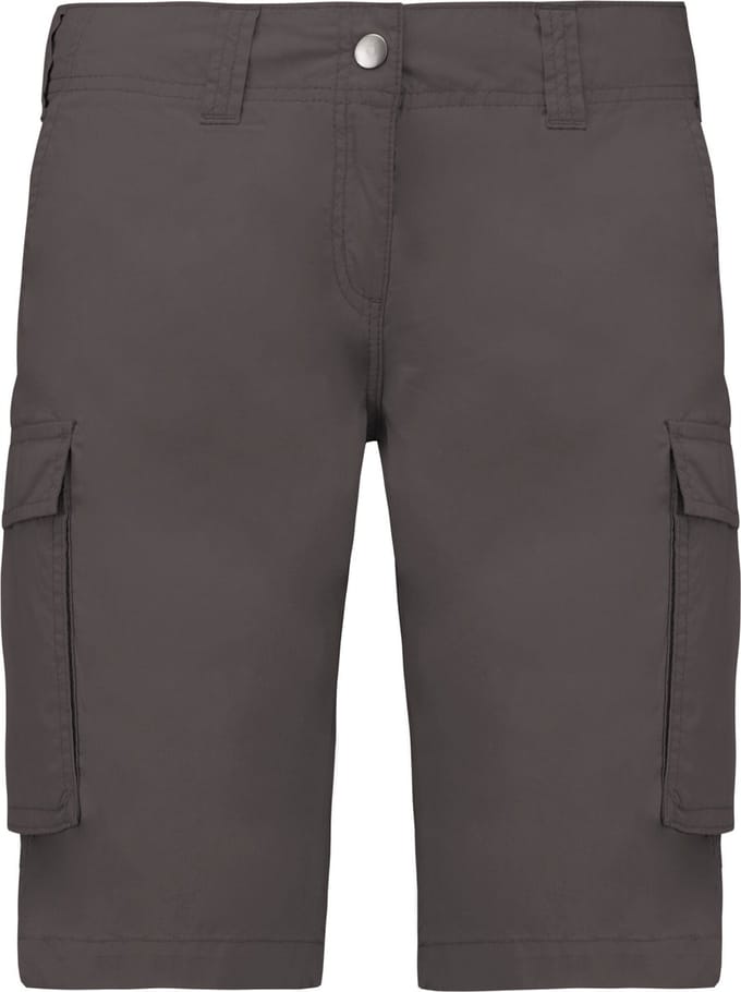 Kariban Lichte damesbermuda met diverse zakken K756 - Light Charcoal - 32 NL (34 FR)