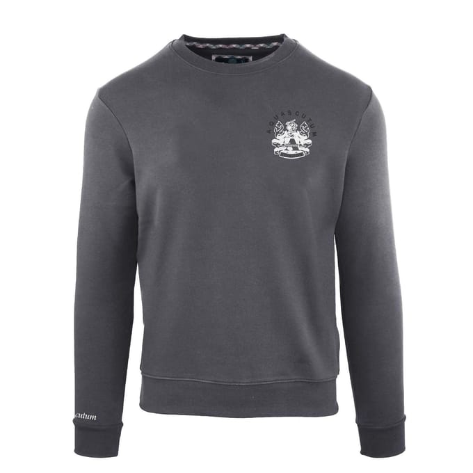 Aquascutum Heren Sweatshirt Ronde Hals (Antraciet)