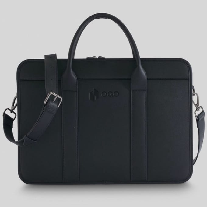 OGO Business - Laptoptas - Zwart - Ritssluiting - Afneembare schouderriem