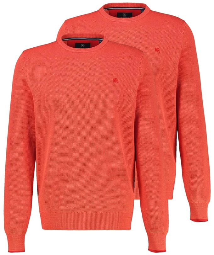 LERROS Heren trui 2 pack Basic