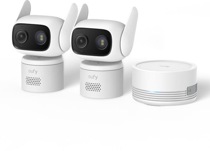 Eufy Wired Cam C31 Wit Duo Pack + HomeBase Mini
