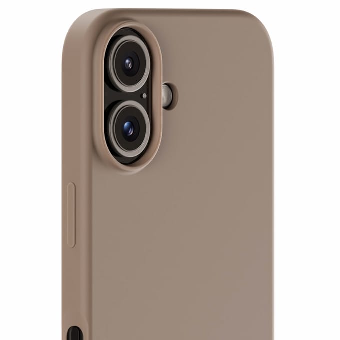 Holdit Silicone Case geschikt voor Apple iPhone 16 - Mocha Brown