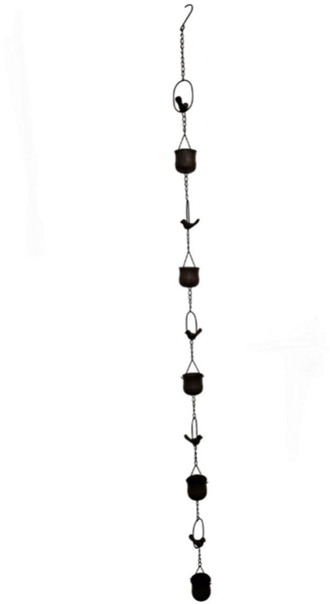 Regenketting vogel brons 166 × 12 × 12 cm