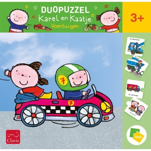 Duopuzzel Karel En Kaatje. Voertuigen