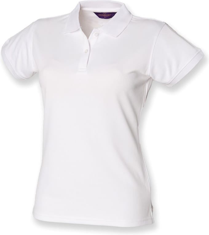 Henbury Ladies Coolplus® Polo Shirt H476 - White - M