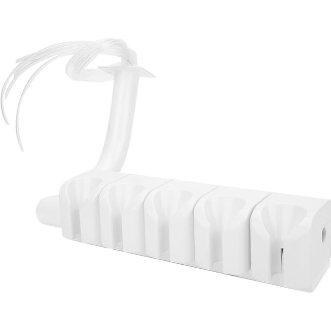 Tandheelkundig Handstuk Rek 5-Zits Handstuk Houdstandaard Rek Tandartsstoel Accessoire white