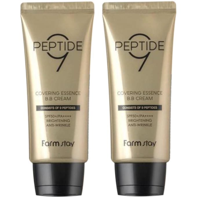 FARM STAY Peptide 9 Covering Essence BB Cream NIEUW 50g (3 opties) 3pcs