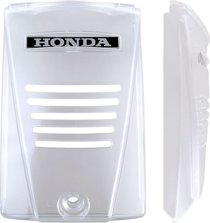 Honda camino frontmasker TRANSPARANT met aluminium Honda plaatje