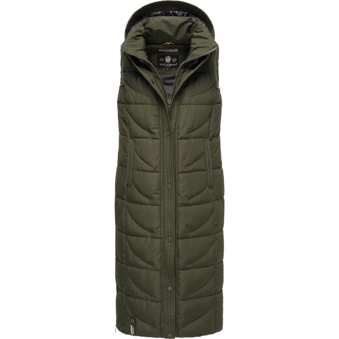 Navahoo dames gewatteerd vest Brezelchen – Lang & Warm