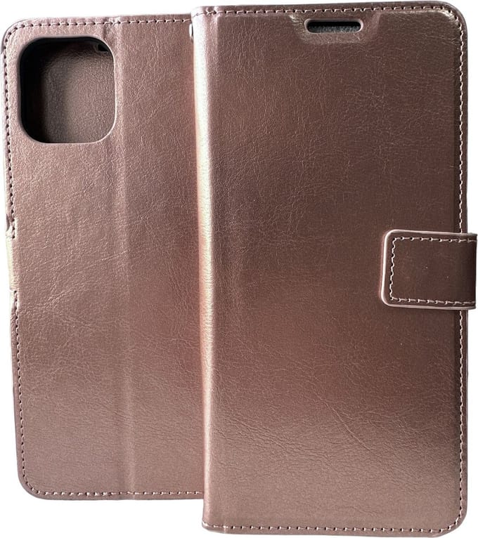 Portemonnee Book Case Hoesje Geschikt voor: Motorola Edge 20 Lite rosegoud