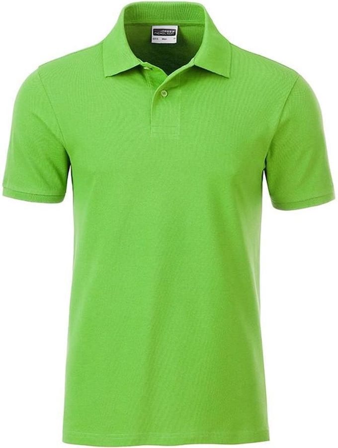 James and Nicholson Heren Basis Polo (Kalk groen)