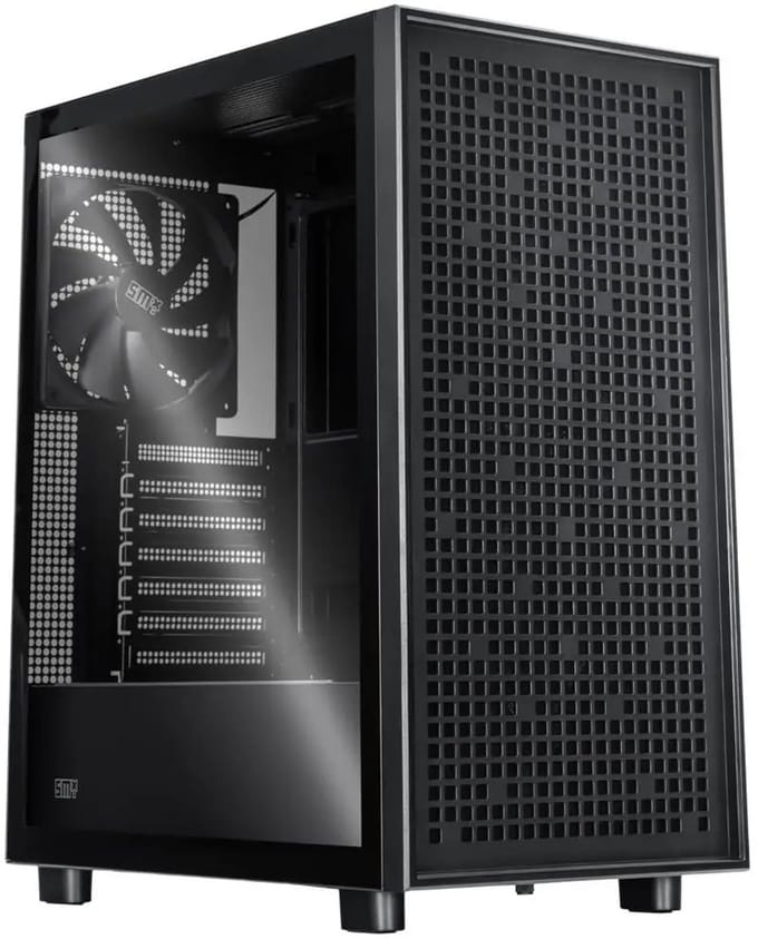 SMX Cassette - Mid Tower Behuizing ATX Tempered Glass Zwart