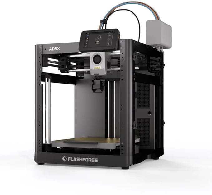Flashforge Adventurer AD5X 5X High Speed 3D Printer 600mm/s Touchscreen – Gebruiksvriendelijk - Quick-Detach Nozzle - 220×220×220 mm - WiFi - Smart App