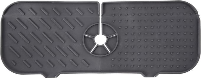Afdruipmat voor Gootsteen Silicone 36x14 cm - Gootsteenmat - Gootsteen Mat - Spoelbakmat