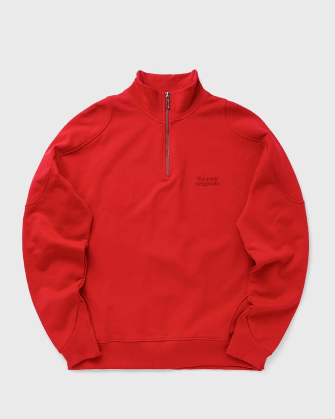 EMBLEM HALF-ZIP SWEATER