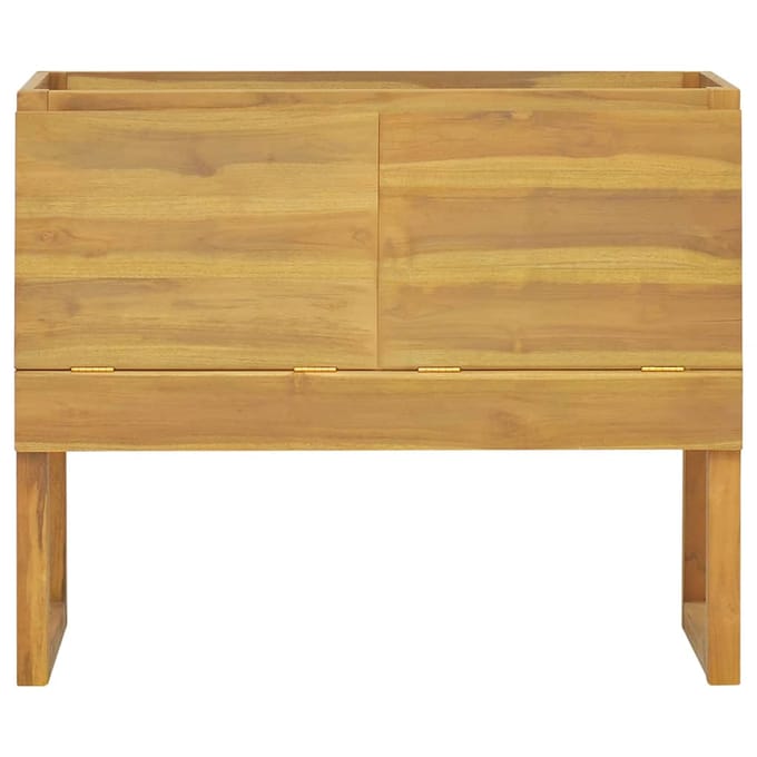vidaXL - Badkamerkast - 90x40x75,5 - cm - massief - teakhout