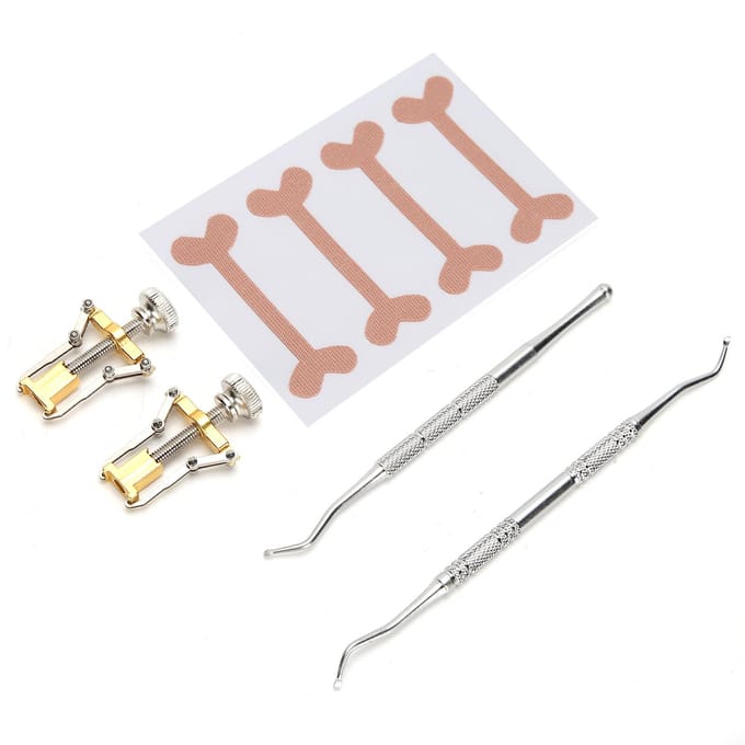 5 stuks Pedicure Gereedschapsset Ingegroeide Teennagel Orthotische Correctie Fixeer Patch Manicure Verzorging white
