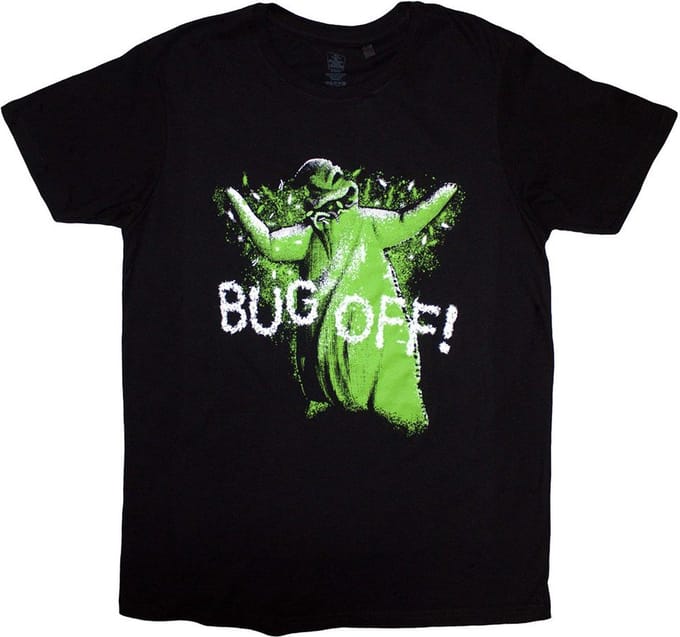 Disney The Nightmare Before Christmas - Bug Off! Heren Tshirt - S - Zwart