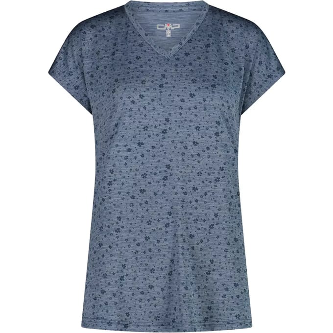 Gemêleerd T-shirt met bloemenprint dames CMP