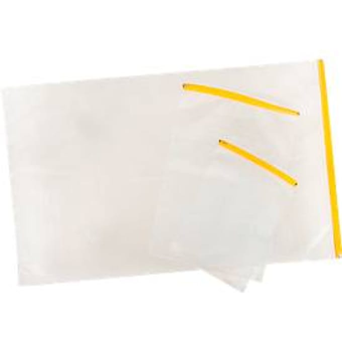 Planbeschermhoes Eichner, gele schuifsluiting, polyethyleen transparant, formaat A4
