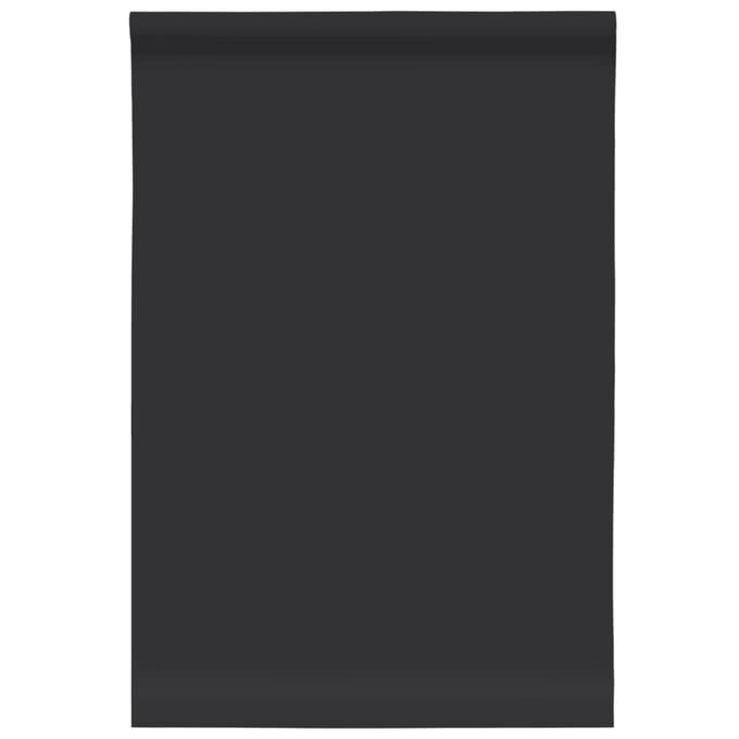 vidaXL - Meubelsticker - Zelfklevend - Mat - Zwart - 90x500 - cm - PVC