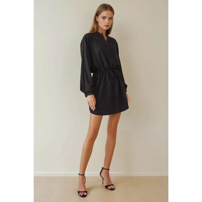 Relax Fit Viscose Mini Jurk