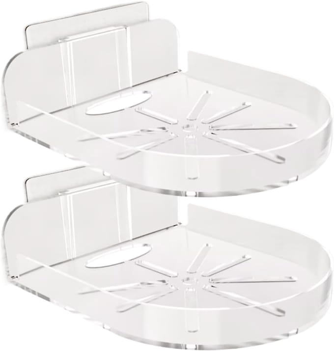 Babyfoon Houder - Camera Plank - Veilige Opslag - Gladde Contouren - 2 Stuks - Wit