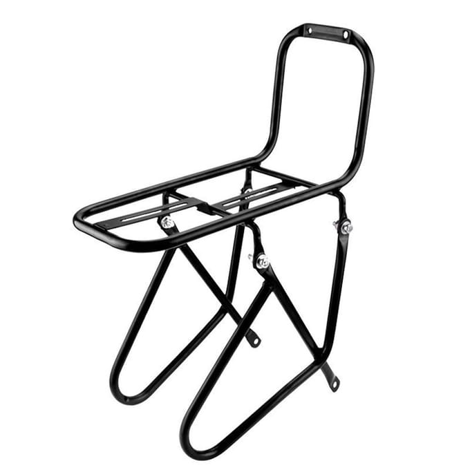 Support avant de vélo vtt, porte-bagages en acier, support de sacoche, capacité de charge jusqu'à 15KG/33lb noir
