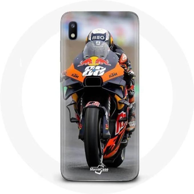 Coque maniacase pour Samsung Galaxy A10 miguel oliveira moto gp noir