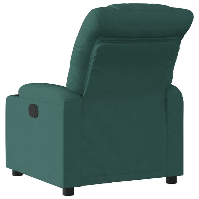 vidaXL - Fauteuil - verstelbaar - stof - donkergroen