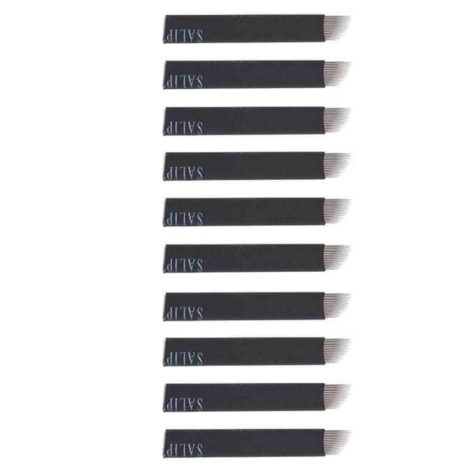 50pcs Microblading Eyebrows Needles Eyebrow Eye Lips Tattoo Needles 912141621 Pins (16 pin) 14 needles