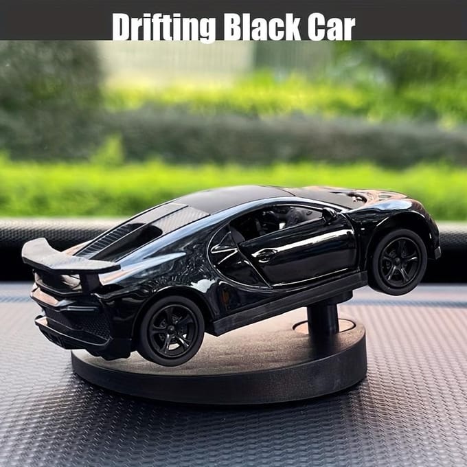 Springactie Driftauto Dashboard Speelgoed Wobbelende Auto Interieur Decoratie Drift Black Race