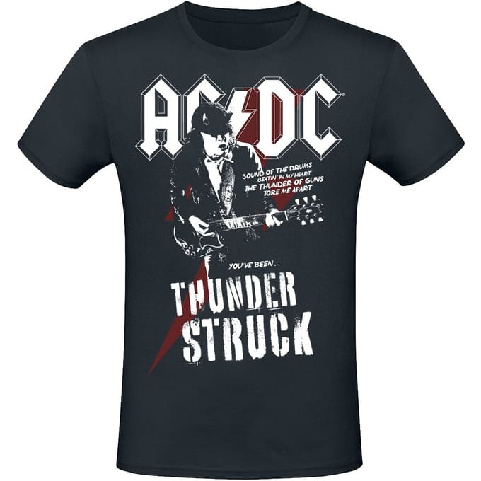 AC/DC T-shirt - Thunderstruck - M tot 4XL - voor Mannen - zwart
