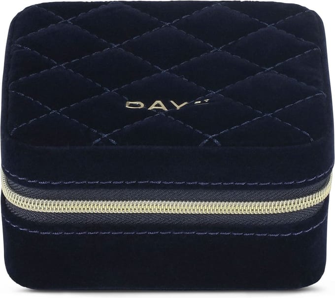 DAY ET Sieradendoos Day Q Jewelry Zip Square Sky Captain Donkerblauw