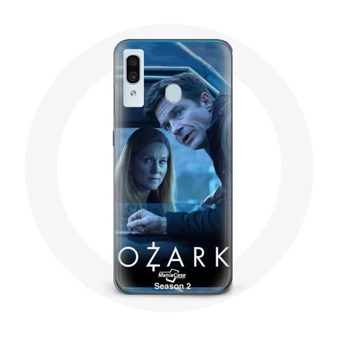 Coque pour Samsung Galaxy A30 Ozark Série Saison 4 Affiche wendy byrde et marty byrde