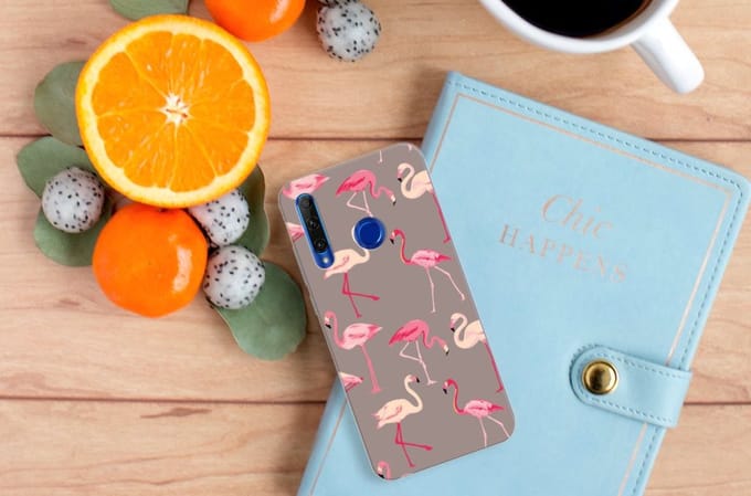 Honor 20 Lite TPU Hoesje Flamingo