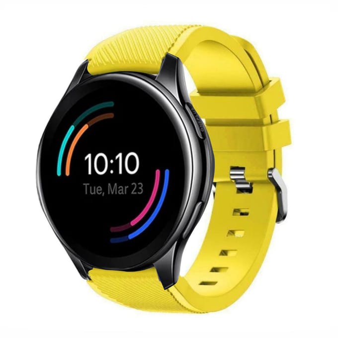 OnePlus Watch siliconen band (geel)