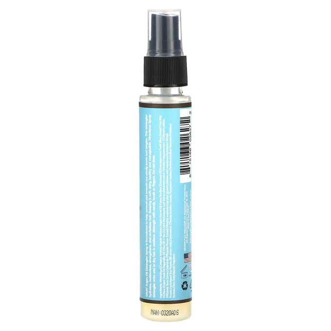 Oké Pure Naturals, Argan Ontklitter Spray, 2 fl oz (59 ml) black