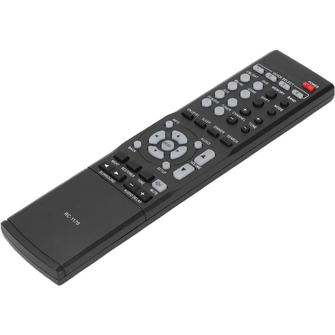RC‑1170 Afstandsbediening Draagbare Vervangende Afstandsbediening voor Denon AVR‑1513 DHT‑1513BA AV Receiver gray