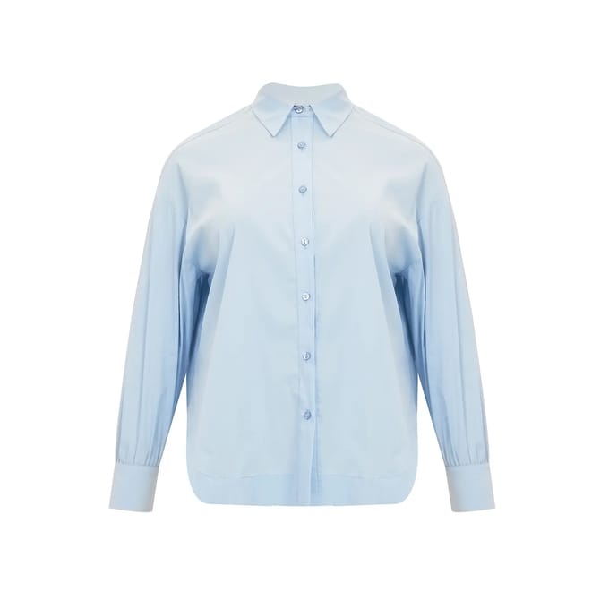 Dameshemd in popeline met lange mouwen Mat Fashion