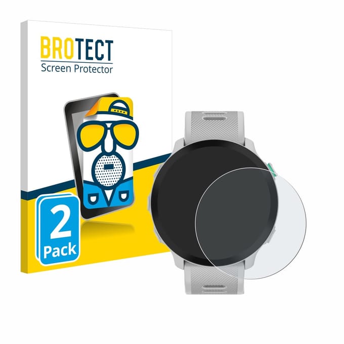 BROTECT - Screenprotector voor Garmin Forerunner 55 - Folie Beschermfolie matte 2 Stuks