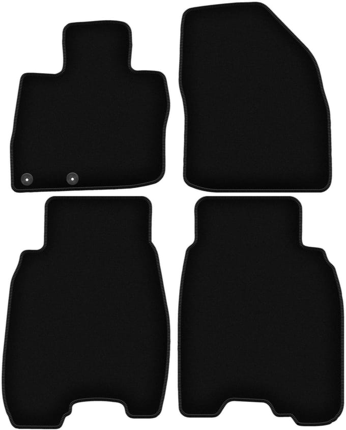 BASIC zwarte veloursmatten voor: Honda Civic VIII hatchback (2006-2012)