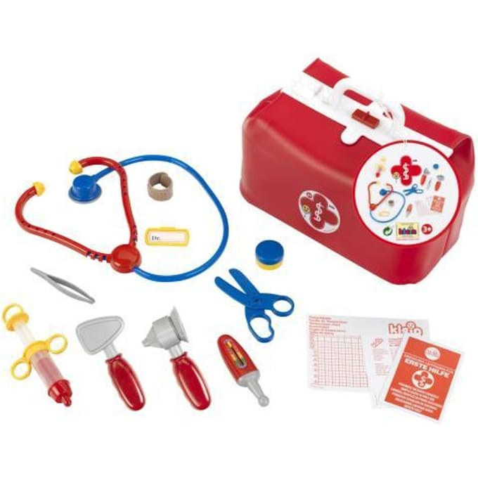 Klein Toys - dokterkoffer - met accessoires - rood