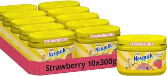 Nesquik - Strawberry Milkshake Mix - (10 x 300g)