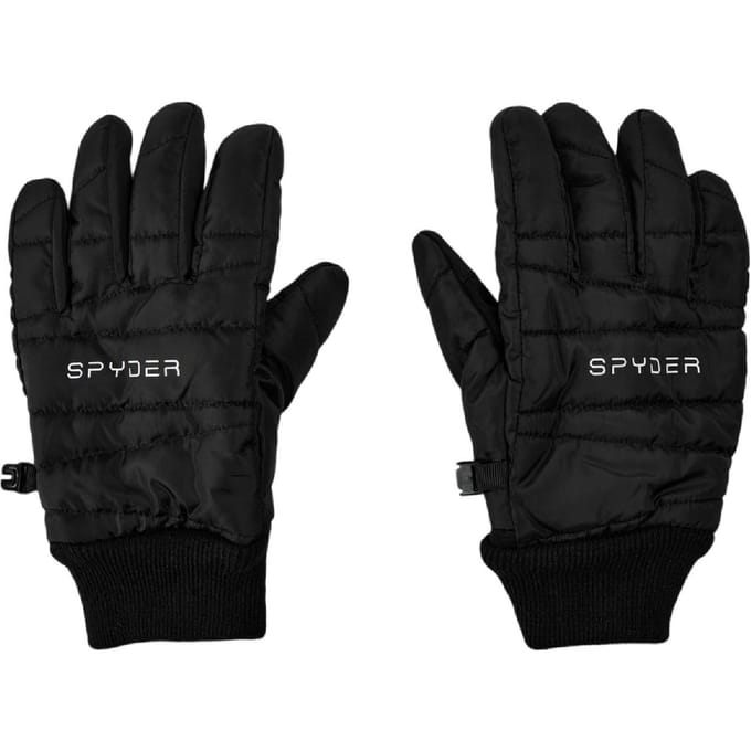 Spyder Gewatteerde skihandschoenen voor dames (Zwart)
