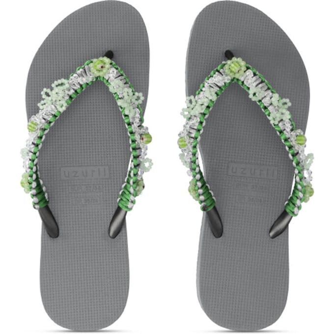 Uzurii | Teenslippers | Dames | Zilver | Maat 39/40