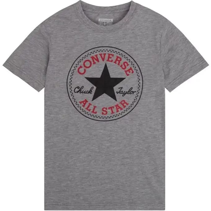 Converse Jongens T-shirt - Dark Grey Heather - Maat 146/152