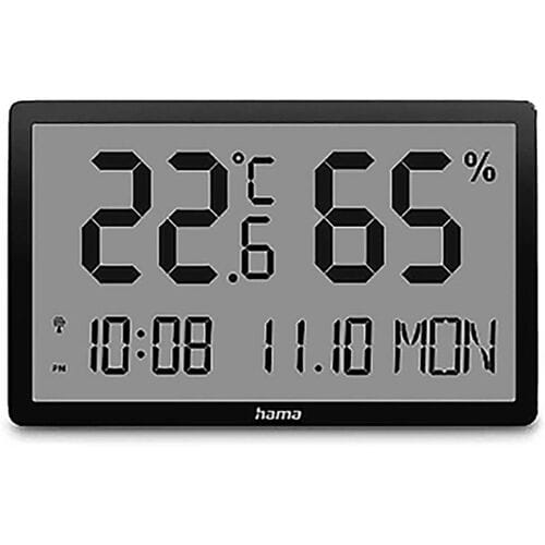 Hama Weerstation Lombok - Binnentempratuur en hygrometer - Zwart